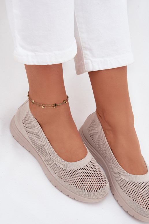 red bailarinas Femenino EN SportoAym Stylu beige Virella