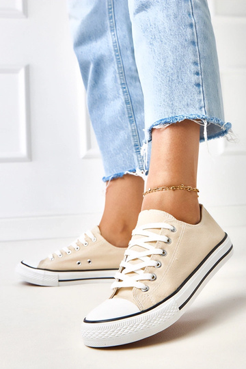 Zapatillas deportivas clásicas para mujer color beige Zurhat 2
