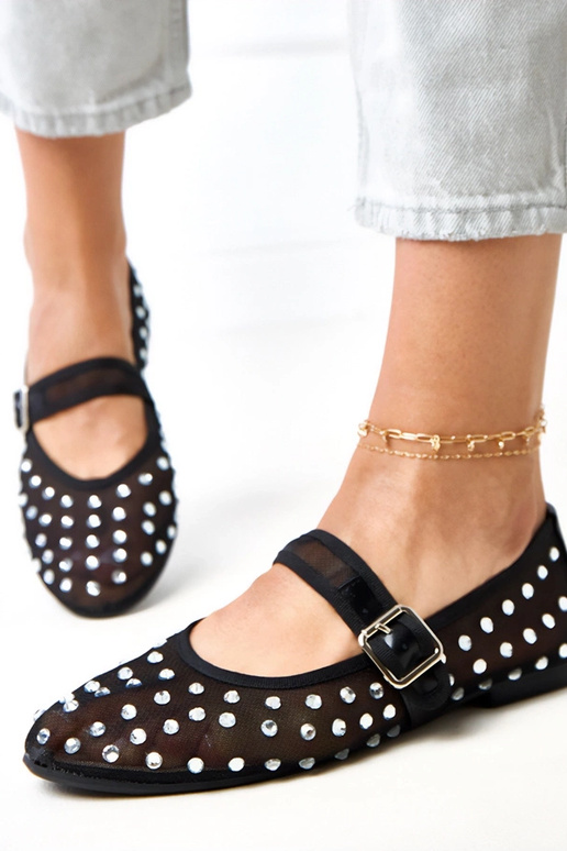 Bailarinas de malla negra con...