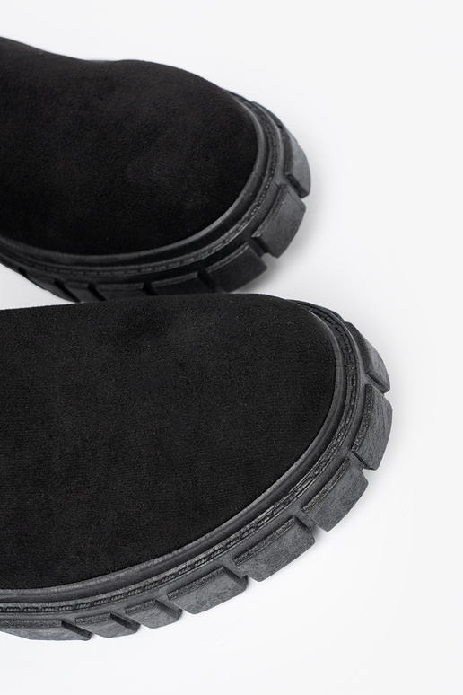 Botas de ante negras para mujer