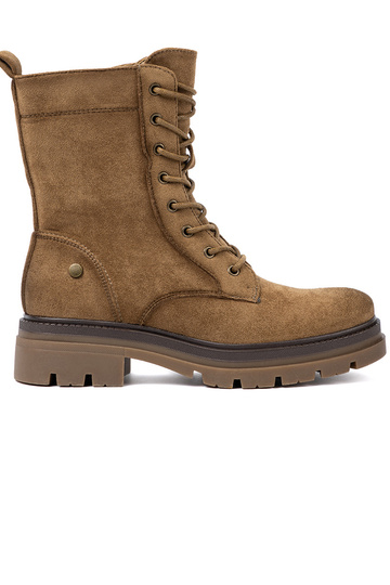 modelo clásico de gamuza botas altas de montar A odcieniu brązu 2