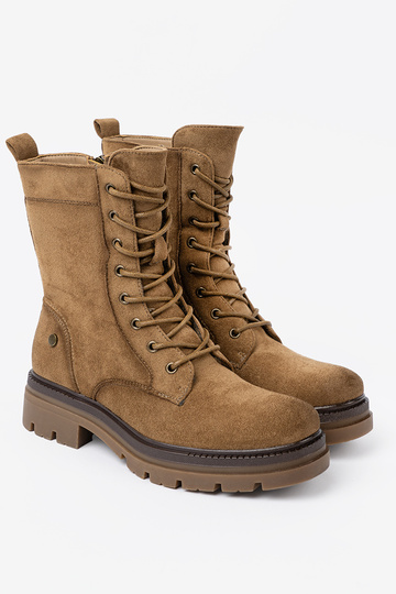 modelo clásico de gamuza botas altas de montar A odcieniu brązu