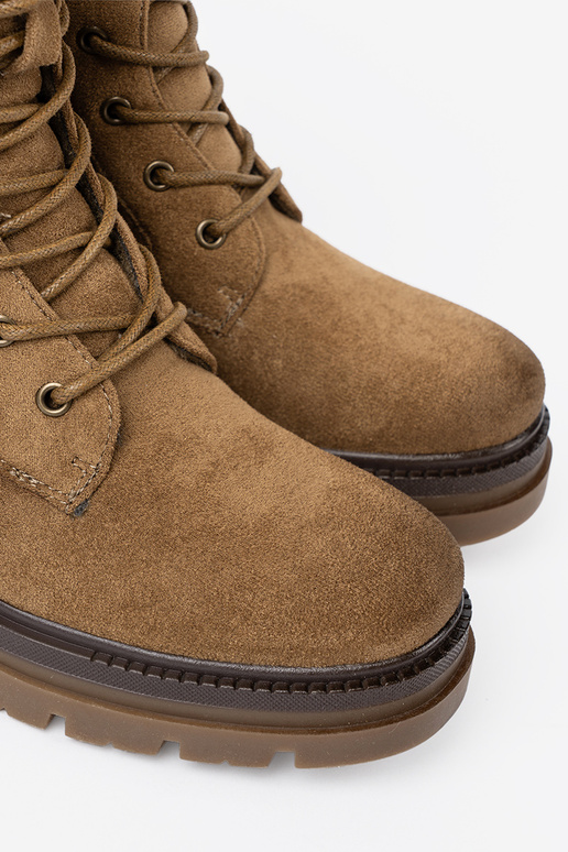 modelo clásico de gamuza botas altas de montar A odcieniu brązu