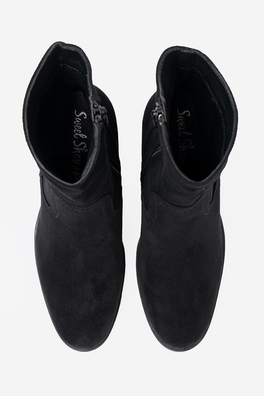 de color negro zapatos en tacones altos o klasycznym kroju