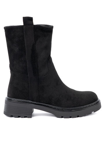 de color negro zapatos sobre una suela gruesa z choleAką en el tobillo 2