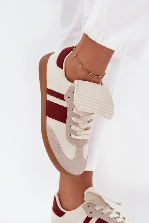 Bajo Zapatillas modelo zapatos. FemeninoENyAiniętym Językiem borgoña Ardira