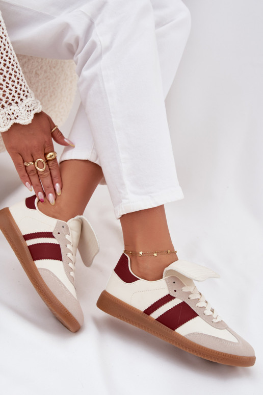 Bajo Zapatillas modelo zapatos. FemeninoENyAiniętym Językiem borgoña Ardira