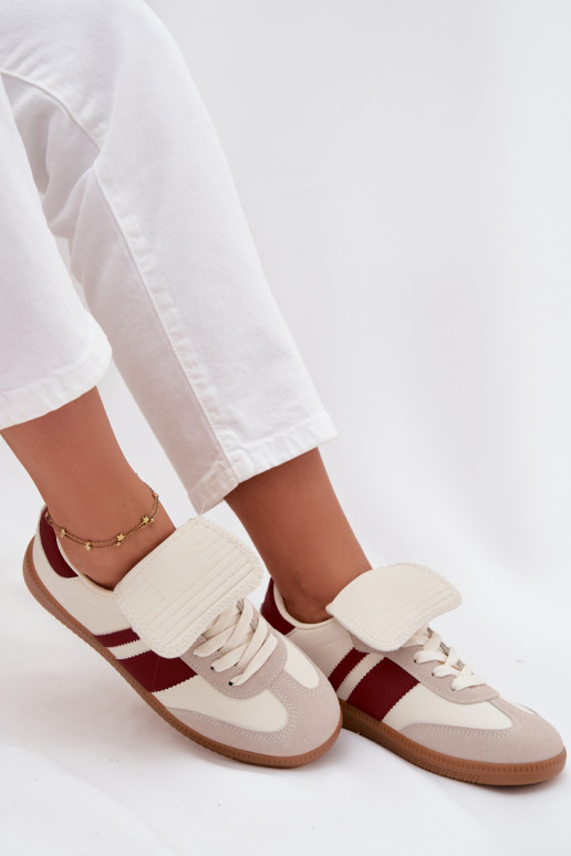 Bajo Zapatillas modelo zapatos. FemeninoENyAiniętym Językiem borgoña Ardira