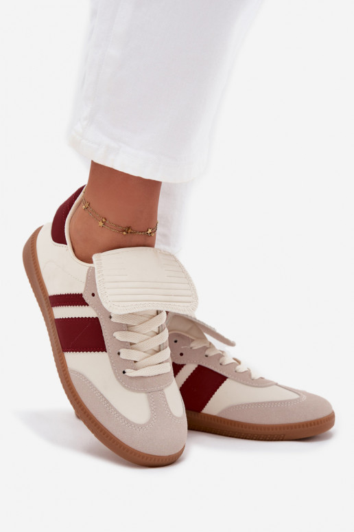 Bajo Zapatillas modelo zapatos. FemeninoENyAiniętym Językiem borgoña Ardira