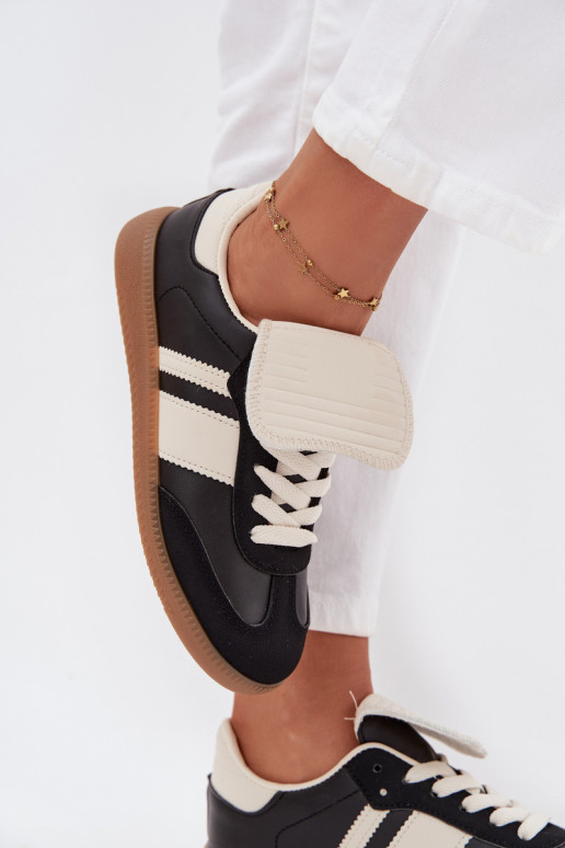 Bajo Zapatillas modelo zapatos. FemeninoENyAiniętym Językiem de color negro Ardira