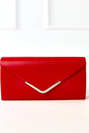 Bolso de mano en forma de sobre rojo Vinson