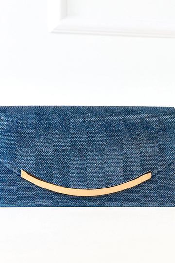 Bolso de mano en forma de sobre azul Recife