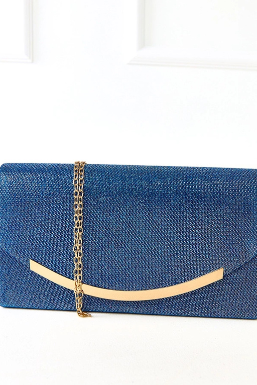 Bolso de mano en forma de sobre azul... Bolso de mano en forma de sobre azul...