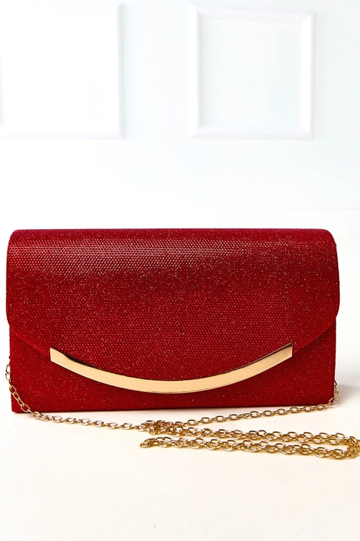 Bolso de mano en forma de sobre rojo... Bolso de mano en forma de sobre rojo...