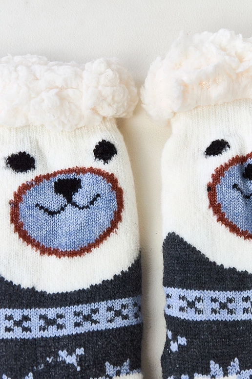 Calcetines color grafito con pelo Lotis