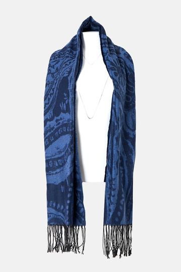 Bufanda marrón con flores... 2