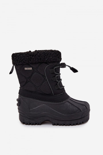 Botas de nieve infantiles cálidas en negro Big Star OO374073 2