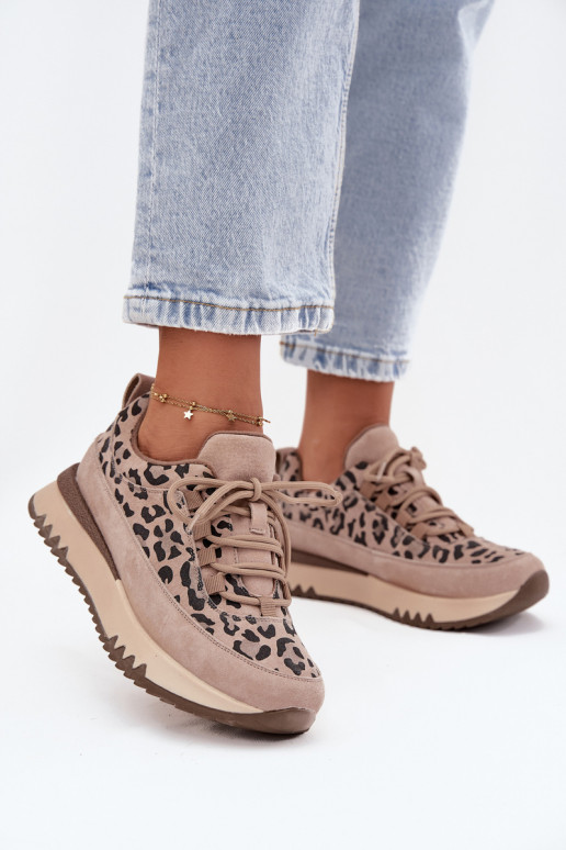 de gamuza calentamiento Zapatillas modelo zapatos. Femenino con una plataforma Vinceza 66836 con estampados de piel de leopardo  de gamuza calentamiento Zapatillas modelo zapatos. Femenino con una plataforma Vinceza 66836 con estampados de piel de leopardo