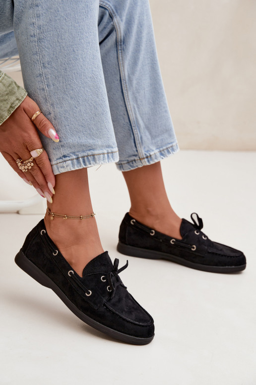 zapatos mocasines de mujer con detalles elegantes de color negro Calivra zapatos mocasines de mujer con detalles elegantes de color negro Calivra