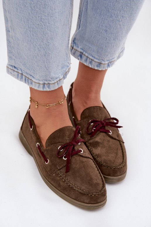 zapatos mocasines de mujer con detalles elegantes de color caqui Calivra zapatos mocasines de mujer con detalles elegantes de color caqui Calivra