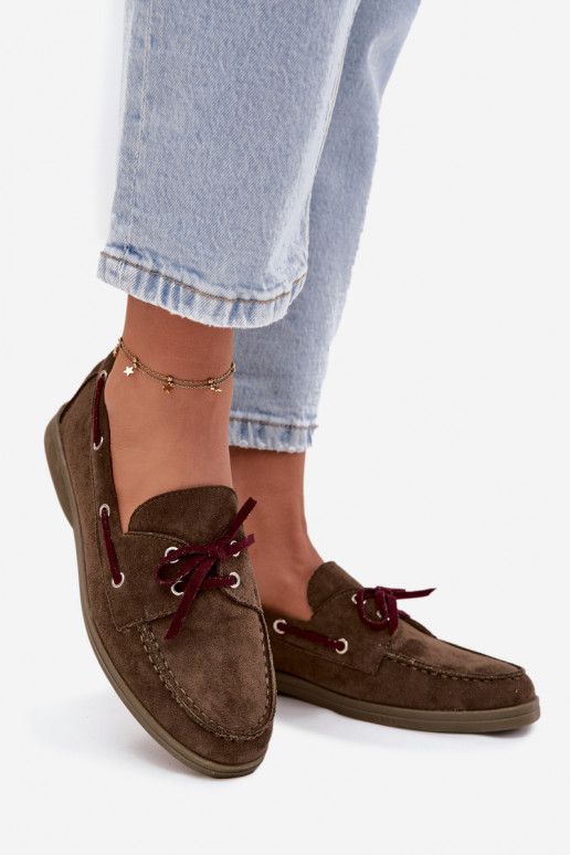 zapatos mocasines de mujer con detalles elegantes de color caqui Calivra zapatos mocasines de mujer con detalles elegantes de color caqui Calivra