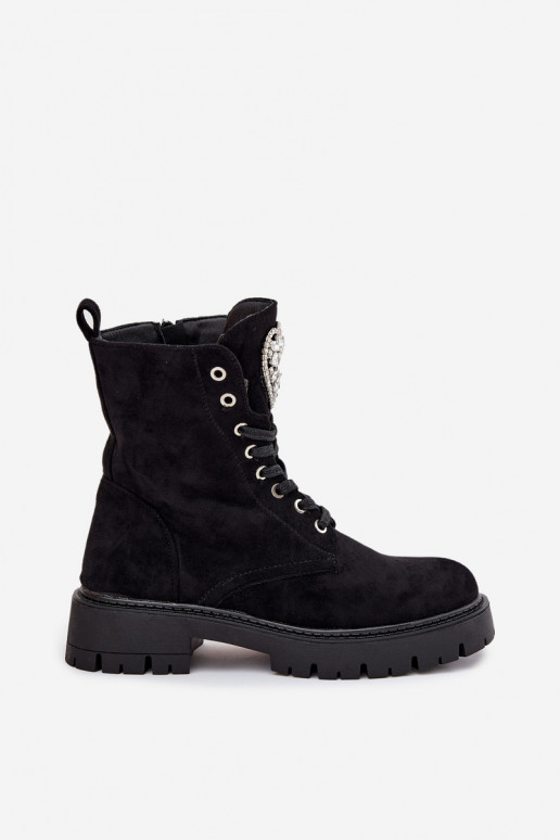 botines de trabajo Femenino con ojos brillantes Activado Języku de color negro Rosira botines de trabajo Femenino con ojos brillantes Activado Języku de color negro Rosira