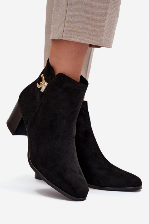 calentamiento Botas de mujer Ze color doradom Detalem de color negro Renora calentamiento Botas de mujer Ze color doradom Detalem de color negro Renora