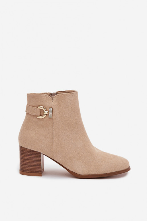 calentamiento Botas de mujer Ze color doradom Detalem beige Renora calentamiento Botas de mujer Ze color doradom Detalem beige Renora