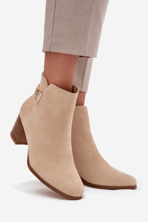 calentamiento Botas de mujer Ze color doradom Detalem beige Renora calentamiento Botas de mujer Ze color doradom Detalem beige Renora