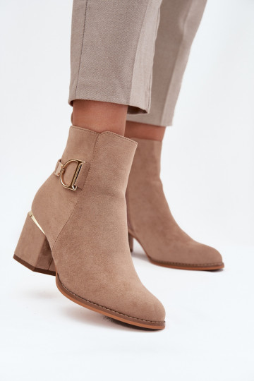 calentamiento Botas de mujer Ze color doradomi Elementami beige Ambrine 2
