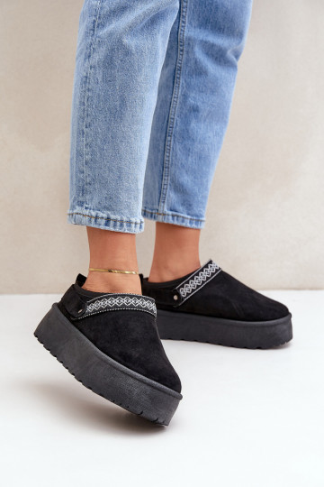 Botas de nieve Con decoraciones Haftem de color negro Selithria