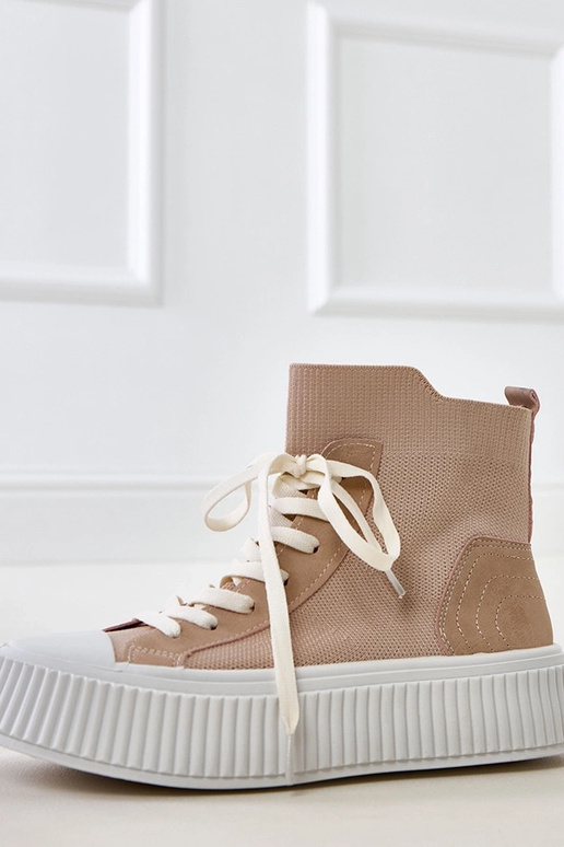 Zapatillas tipo calcetín rosas con...