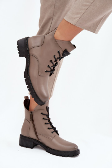 Botines de mujer forrados Klocke Vinceza 58609, color gris