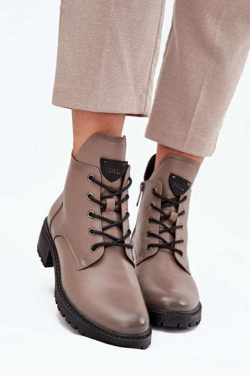 calentamiento Botas de mujer reloj Vinceza 58609 color gris