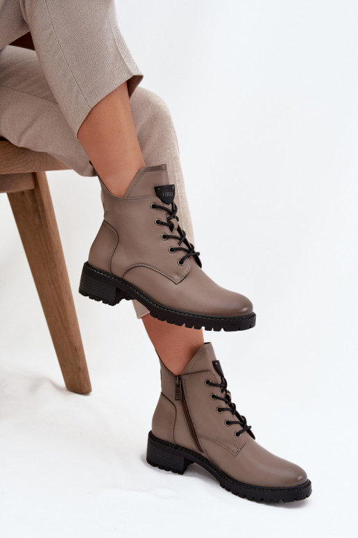 calentamiento Botas de mujer reloj Vinceza 58609 color gris