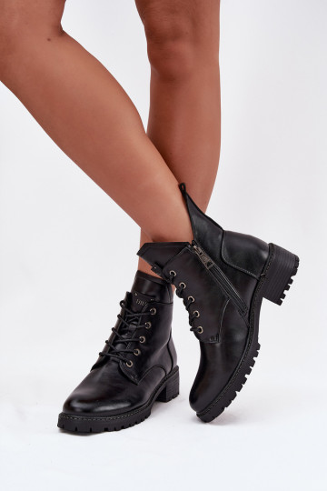 Botines de mujer forrados Klocke Vinceza 58609, color negro