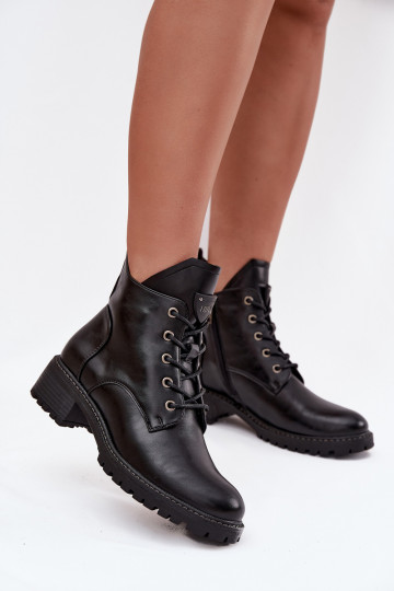 Botines de mujer forrados Klocke Vinceza 58609, color negro 2