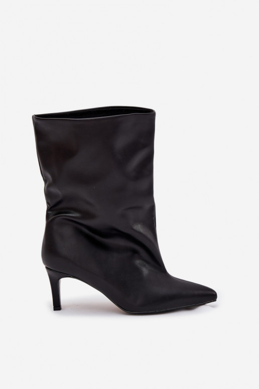 Un modelo convincente Botas de mujer con tacones finos de color negro Solvienne