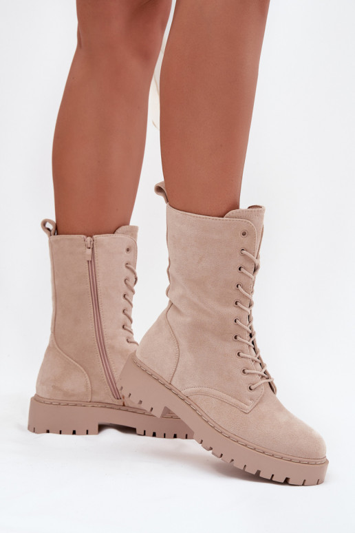 botines de trabajo Femenino calentamiento beige Tiene quervielle