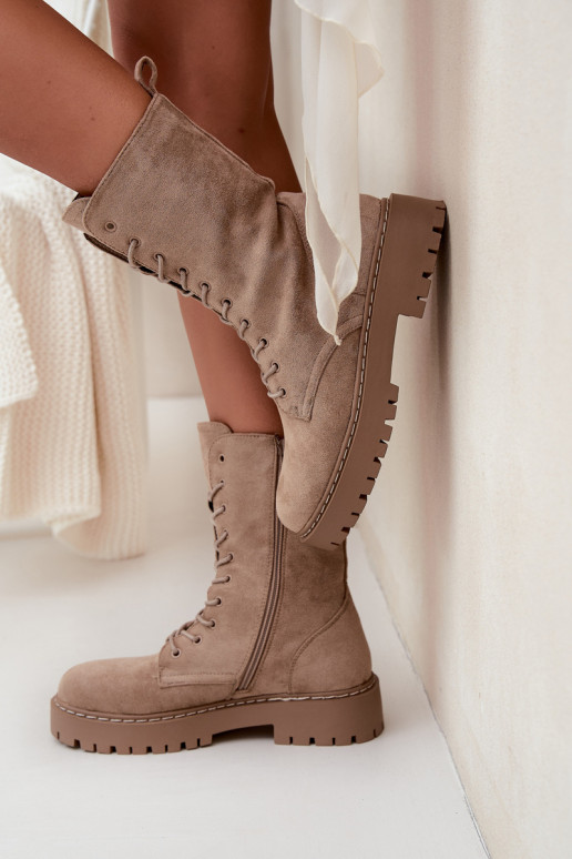 botines de trabajo Femenino calentamiento de color caqui Tiene quervielle