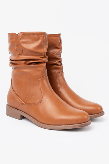 KomfortoAe zapatos karmeloAe z marszczeniami