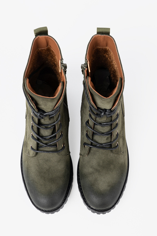de color caqui botas altas de montar z niskim obcasem de color caqui botas altas de montar z niskim obcasem