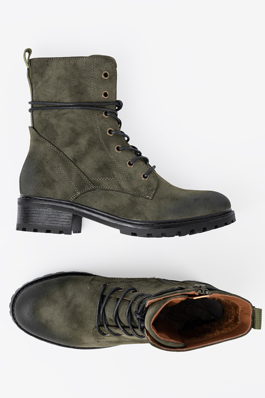 de color caqui botas altas de montar z niskim obcasem de color caqui botas altas de montar z niskim obcasem