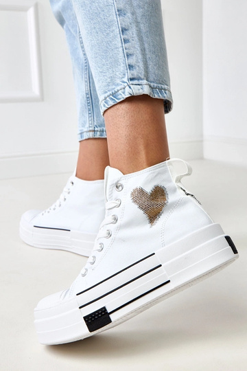 Zapatillas altas blancas... 2