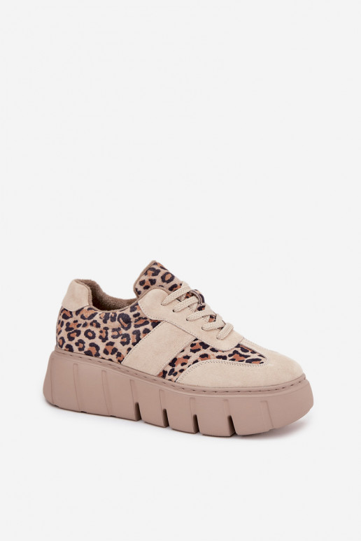 de gamuza calentamiento Zapatillas modelo zapatos. Femenino con una plataforma Vinceza 66841 con estampados de piel de leopardo  de gamuza calentamiento Zapatillas modelo zapatos. Femenino con una plataforma Vinceza 66841 con estampados de piel de leopardo