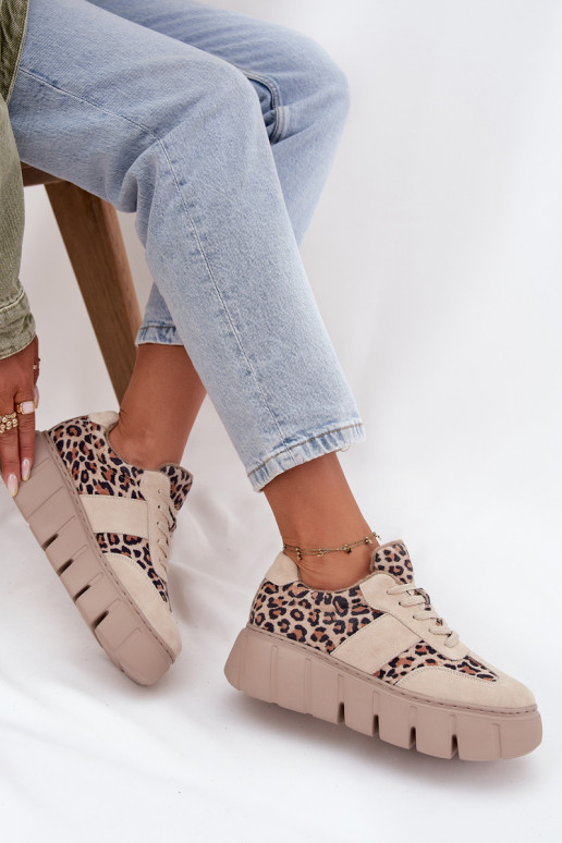 de gamuza calentamiento Zapatillas modelo zapatos. Femenino con una plataforma Vinceza 66841 con estampados de piel de leopardo  de gamuza calentamiento Zapatillas modelo zapatos. Femenino con una plataforma Vinceza 66841 con estampados de piel de leopardo