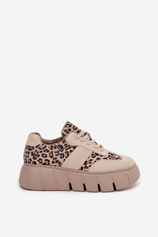 de gamuza calentamiento Zapatillas modelo zapatos. Femenino con una plataforma Vinceza 66841 con estampados de piel de leopardo  de gamuza calentamiento Zapatillas modelo zapatos. Femenino con una plataforma Vinceza 66841 con estampados de piel de leopardo