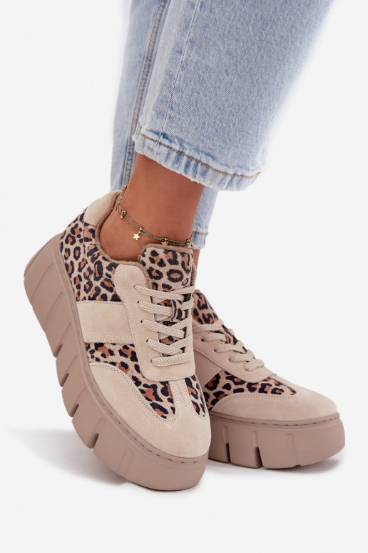 de gamuza calentamiento Zapatillas modelo zapatos. Femenino con una plataforma Vinceza 66841 con estampados de piel de leopardo  de gamuza calentamiento Zapatillas modelo zapatos. Femenino con una plataforma Vinceza 66841 con estampados de piel de leopardo