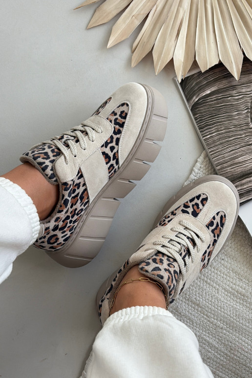 de gamuza calentamiento Zapatillas modelo zapatos. Femenino con una plataforma Vinceza 66841 con estampados de piel de leopardo  de gamuza calentamiento Zapatillas modelo zapatos. Femenino con una plataforma Vinceza 66841 con estampados de piel de leopardo