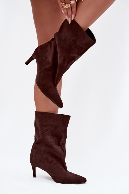 Un modelo convincente Botas de mujer con tacones finos CzekoladoAe Solvienne